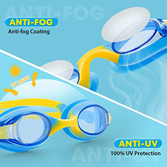 Kids Anti Fog Swimming Goggles Clear No Leaking