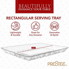 12 Disposable Plastic Serving Trays â€?| 9"X13" | Rectangular