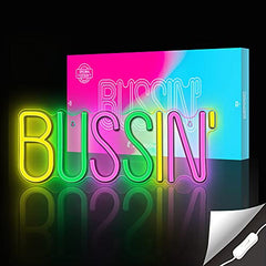 Bussin Neon Sign -Led Neon Lights for Gamers/Streamers/Influencers-16.9 x 6.5-inch