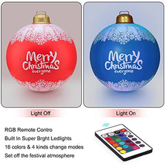 24in Giant Christmas Balls Outdoor Decoration w LEDS