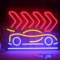Car Led Neon Sign Acrylic Modern Wall Decoration 17''x13'' w/ USB Switch