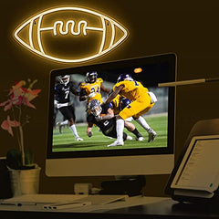 Football Neon Sign - Neon Light for Wall Decor