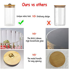 Glass Storage Jars Set of 5