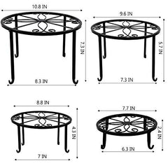 4 Pack Heavy Duty Metal Plant Stands for Flower Pot