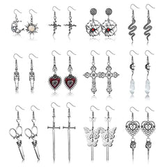 Vintage Gothic Earrings  Set for Men/Women