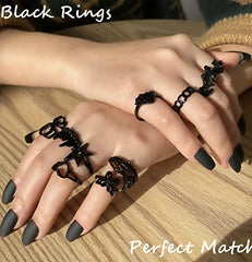 20-30Pcs Gothic Vintage Rings Set for Men/Women