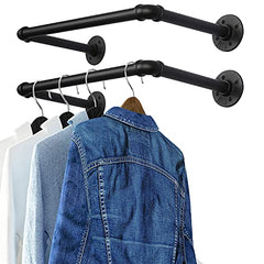 Industrial Pipe Clothes Rack 21.6â€?Set of 2,