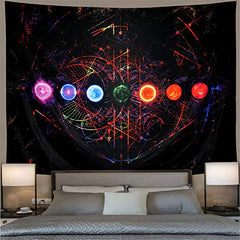 Chakra Yoga Meditation Tapestry  for Home Decor