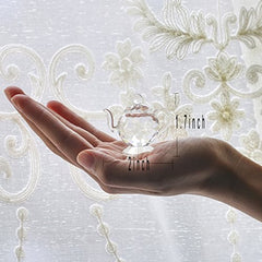 Crystal Teapot Figurine Home Decor 1.7-Inch