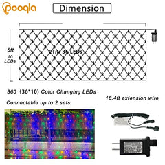 360 LED Christmas Net Lights Decoration