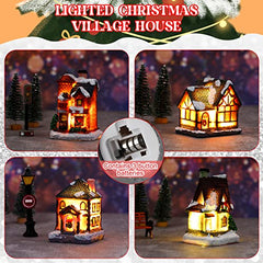 26 Pieces Christmas Lighted  Village Set