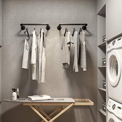 Industrial Pipe Clothes Rack 21.6â€?Set of 2,