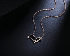 Corgi Origami Necklace, Best for Dog Lovers