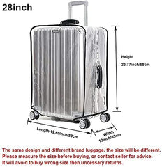 Clear PVC Suitcase Cover Protectors for Wheeled Suitcase