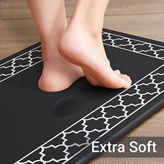 2 PCS Cushioned Anti-Fatigue Kitchen Rug