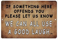 Funny Sarcastic Metal Tin Sign Wall Decoration