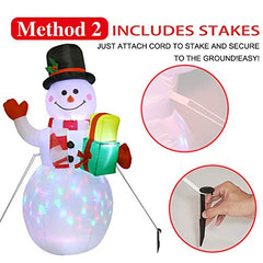5ft Christmas Snowman Inflatable Decoration