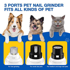 Upgraded Cat Dog Nail Trimmers Super Quiet w/  Grinding Wheels, USB Rechargeable
