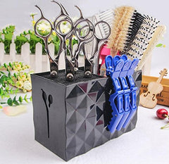 Scissors & Shear Holder,  Combs Clips Desk Organizer -Black