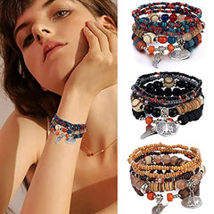 9 Sets Bohemian Bracelets for Women