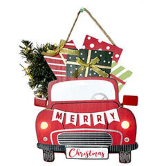 Merry Christmas LED Lighted Hanging Decoration