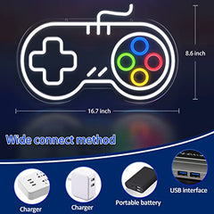 Neon Sign Gamepad Shape Led Neon Light Powered by USB