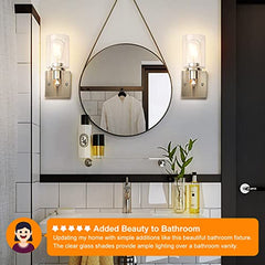Wall Sconces Set of Two, 1 Light Brushed Nickel