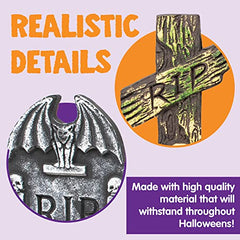 17â€?Halloween Foam RIP Graveyard Tombstones (5 Pack) Yard Signs