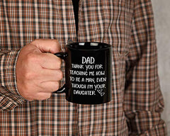 Funny Novelty Coffee Mug 11oz Black Ceramic for  Father's Day/Birthday Gift