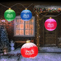 24in Giant Christmas Balls Outdoor Decoration w LEDS