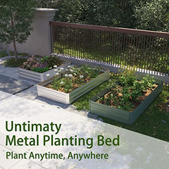 Metal Raised Planter Garden Box- 4X3X1 FT