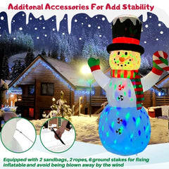 8FT Inflatable Snowman Christmas Yard Decorations
