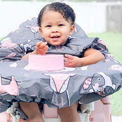 Allover Waterproof Bib for Self-Feeding Babies & Toddlers 6-24 Mos. w/ Plate Outline
