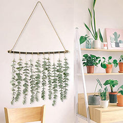 Artificial Eucalyptus Wall Hanging Decor, Fake Eucalyptus Leaves Greenery Eucalyptus Vines Wall Hanging Plants,