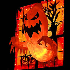 Rotating Flame Fire Light  Decoration The Window/Tree, Blow Up Spooky Ghost Decorations