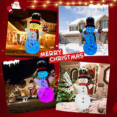8FT Inflatable Snowman Christmas Yard Decorations