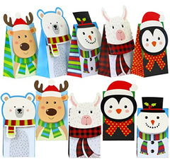 Christmas Die-Cut Flip Over Treat & Gift Bags, 20-Count
