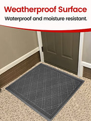 Universal Doormat |  XL Size 42â€?x 35â€?| Anti-Slip Durable & Washable | Low Profile, Dirt & Dust Absorber