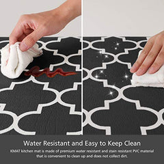 2 PCS Kitchen Cushioned Anti-Fatigue Floor Mat, Heavy Duty PVC Ergonomic