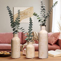 Set of 3 Ceramic Decor Table Vases