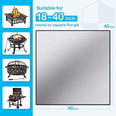 Square Fire Pit Mat for 40x40 Inch