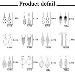 12 Pairs Drop Dangle Earrings boho Fashion Jewelry Vintage Statement Boho Bohemian Earrings Set for Women
