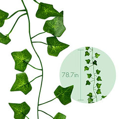 Artificial Plants Greeny Chain Wall Hanging Leaves for Home Room Garden Wedding Garland Outside Decoration