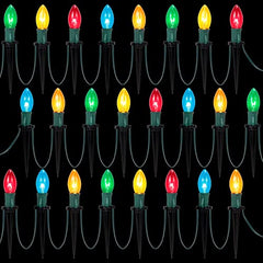 30.75ft 24 Christmas Pathway Marker String Lights w/ Stakes