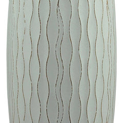 Beach Nostalgia Weathered Pale Ocean Wood Vase, Light Blue