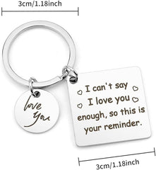 Valentines Day Gifts for Boyfriend Girlfriend Husband Wife,Keychain