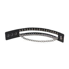 Goth Punk Bracelet Leather Spike Stud Wristband Multilayer Chain Rivets Bracelet