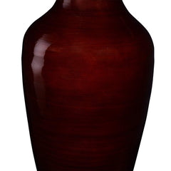 18â€?Tall Brown Bamboo Vase | Decorative Jar Vase for Silk Plants & Flowers