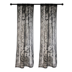 Halloween Table Décor & Window Curtain, 38 x 84"