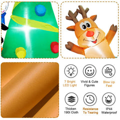 9 FT Merry Christmas Inflatables Decorations w/ LED Lights